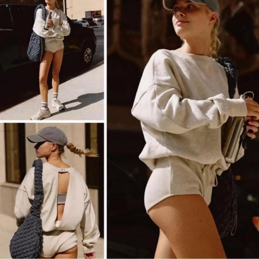 Free people Movement For The Win Playsuit in Oatmeal - Medium